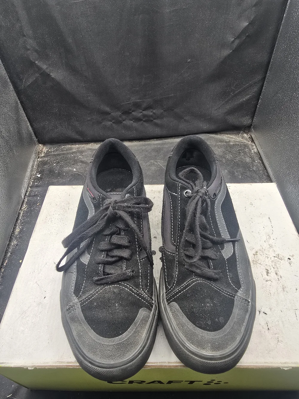 Vans Black Low-Top Suede & Canvas Sneakers